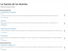 Tablet Screenshot of lagacetadelosmuertos.blogspot.com