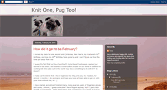 Desktop Screenshot of knitonepugtoo.blogspot.com
