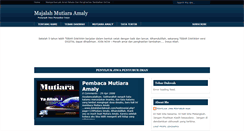 Desktop Screenshot of majalah-mutiara-amaly.blogspot.com