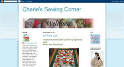 Desktop Screenshot of cheriessewingcorner.blogspot.com