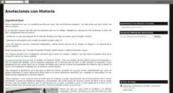 Desktop Screenshot of anotacionesconhistoria.blogspot.com