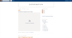 Desktop Screenshot of experimation.blogspot.com