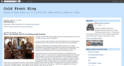Desktop Screenshot of coldfrontblog.blogspot.com