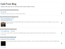 Tablet Screenshot of coldfrontblog.blogspot.com
