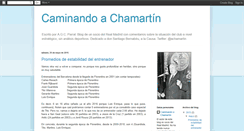 Desktop Screenshot of caminandoachamartin.blogspot.com