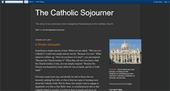 Desktop Screenshot of catholicsojourner.blogspot.com