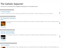 Tablet Screenshot of catholicsojourner.blogspot.com