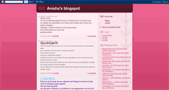 Desktop Screenshot of anishasivakumaran.blogspot.com