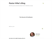 Tablet Screenshot of pastormikestone.blogspot.com