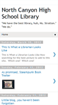 Mobile Screenshot of northcanyonhslibrary.blogspot.com