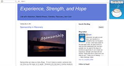 Desktop Screenshot of marie-experience-strength-hope.blogspot.com