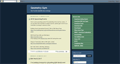 Desktop Screenshot of geometrygym.blogspot.com