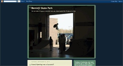 Desktop Screenshot of bemidjiskatepark.blogspot.com