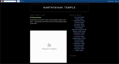 Desktop Screenshot of karthyayanitemple.blogspot.com