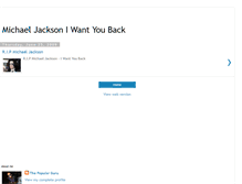 Tablet Screenshot of michaeljacksoniwantyouback.blogspot.com