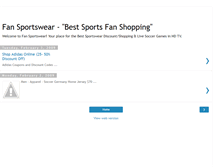 Tablet Screenshot of fansportswear.blogspot.com
