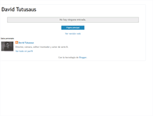 Tablet Screenshot of davidtutusaus.blogspot.com