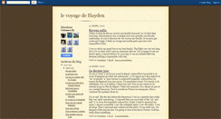 Desktop Screenshot of levoyagedehayden.blogspot.com