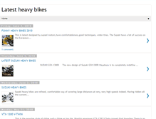Tablet Screenshot of latestheavybikes.blogspot.com