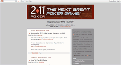 Desktop Screenshot of 211poker.blogspot.com