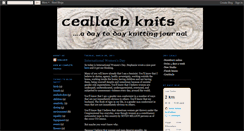 Desktop Screenshot of ceallachknits.blogspot.com