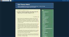 Desktop Screenshot of fairfinancewatch.blogspot.com