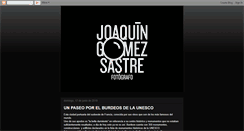 Desktop Screenshot of joaquingomezsastre.blogspot.com