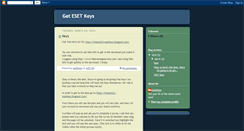 Desktop Screenshot of esetkeysnow.blogspot.com