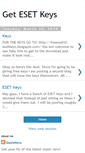 Mobile Screenshot of esetkeysnow.blogspot.com
