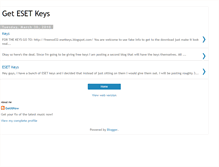 Tablet Screenshot of esetkeysnow.blogspot.com