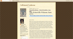 Desktop Screenshot of caffeinatedlutheran.blogspot.com