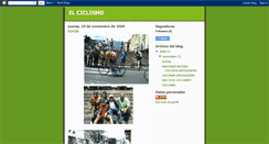 Desktop Screenshot of ciclismocicloby.blogspot.com