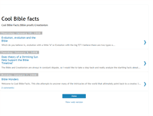 Tablet Screenshot of coolbiblefacts.blogspot.com