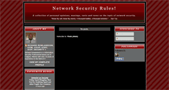 Desktop Screenshot of networksecurityrules.blogspot.com