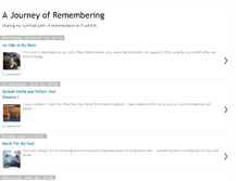 Tablet Screenshot of ajourneyofremembering.blogspot.com