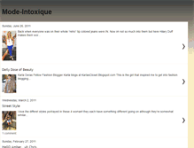 Tablet Screenshot of mode-intoxique.blogspot.com