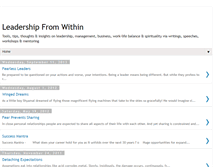Tablet Screenshot of leadershipfromwithin.blogspot.com