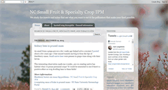 Desktop Screenshot of ncsmallfruitsipm.blogspot.com