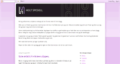 Desktop Screenshot of heiltspesiell.blogspot.com