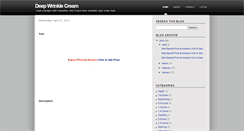 Desktop Screenshot of deepwrinklecreams.blogspot.com