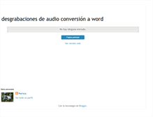 Tablet Screenshot of desgrabacion.blogspot.com