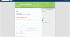 Desktop Screenshot of feedingthedead.blogspot.com