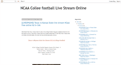 Desktop Screenshot of ncaa-football-live-online.blogspot.com