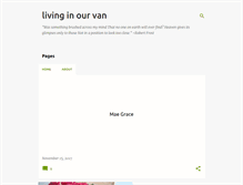 Tablet Screenshot of livinginourvan.blogspot.com