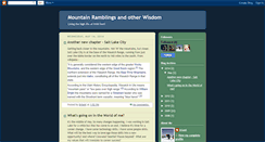 Desktop Screenshot of mountainrambling.blogspot.com