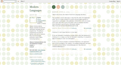 Desktop Screenshot of modern-languages.blogspot.com