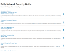 Tablet Screenshot of dailynetworksecurityguide.blogspot.com