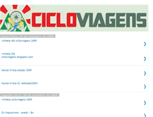 Tablet Screenshot of cicloviagens.blogspot.com