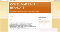 Desktop Screenshot of conelmaramisespaldas.blogspot.com