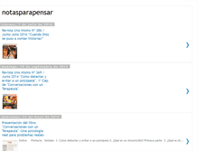Tablet Screenshot of notasparapensar.blogspot.com